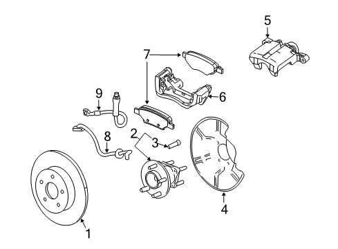 2010 Saturn Vue Anti-Lock Brakes Diagram 3 - Thumbnail