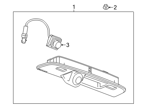 2020 Cadillac XT4 License Lamps Diagram