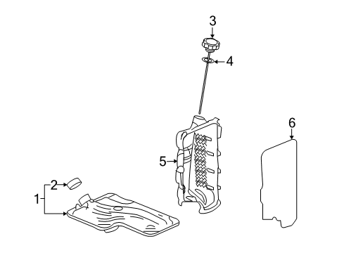 2010 Cadillac SRX Transaxle Parts Diagram