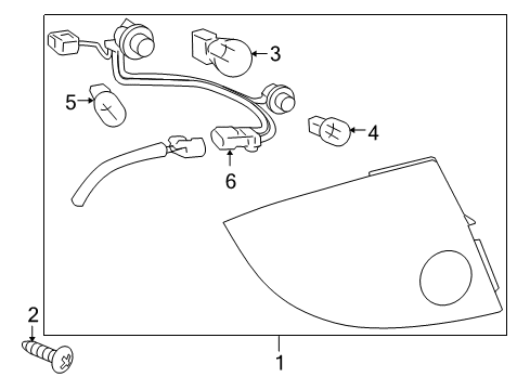 2006 Chevy Cobalt Tail Lamps Diagram 2 - Thumbnail