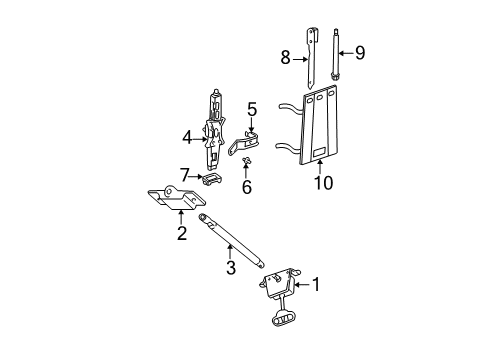 2000 Chevy Venture Spare Tire Carrier Diagram