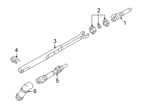 2003 Oldsmobile Alero Shaft & Internal Components Diagram