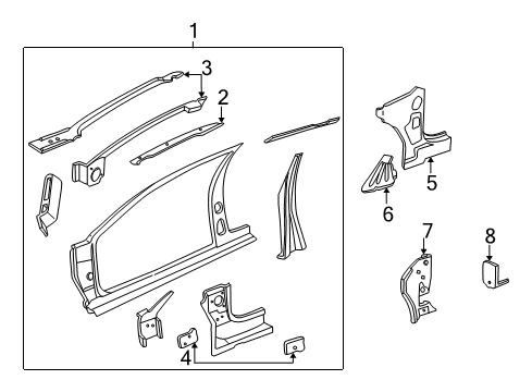 1998 Chevy Cavalier Uniside Diagram 2 - Thumbnail