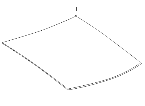 2015 Cadillac ELR Back Glass Diagram