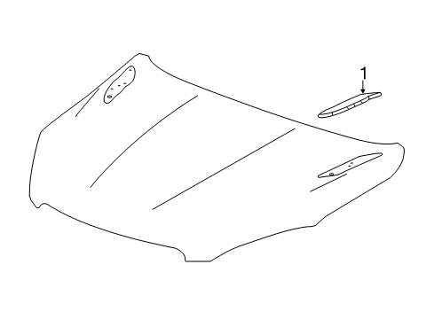 2016 Buick Encore Exterior Trim - Hood Diagram