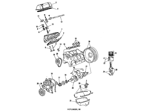 1993 Chevy Caprice Engine Parts & Mounts, Timing, Lubrication System Diagram 2 - Thumbnail