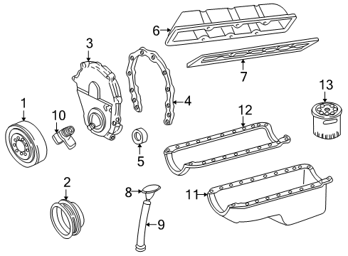 1996 Chevy P30 Indicator Assembly, Oil Level Diagram for 12550535