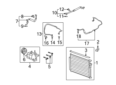 2008 Saturn Vue Clutch Kit,A/C Diagram for 19130320