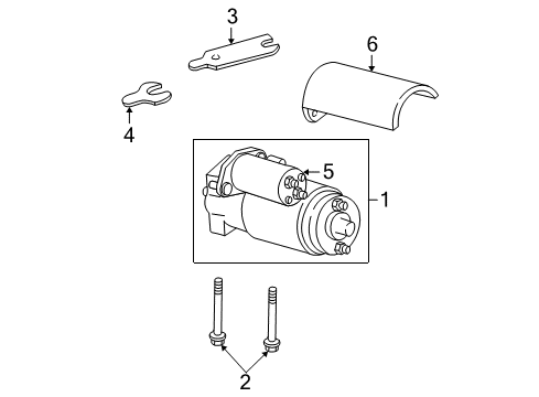 1996 GMC C2500 Starter, Electrical Diagram 1 - Thumbnail