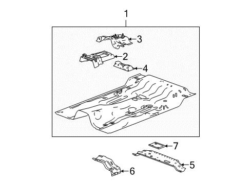 2011 Chevy Colorado Cab - Floor Diagram 1 - Thumbnail