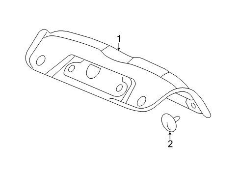 2007 Chevy Cobalt Interior Trim - Trunk Lid Diagram 1 - Thumbnail