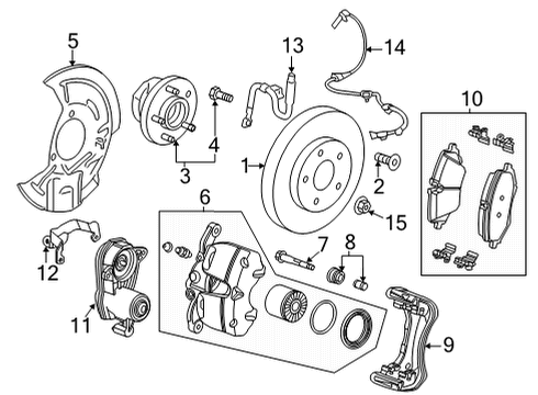 2021 Chevy Trailblazer PAD KIT-RR DISC BRK Diagram for 42782666