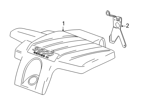 2005 Pontiac Grand Prix Engine Appearance Cover Diagram