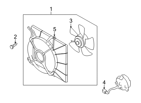 2010 Chevy Aveo Cooling System, Radiator, Water Pump, Cooling Fan Diagram 2 - Thumbnail