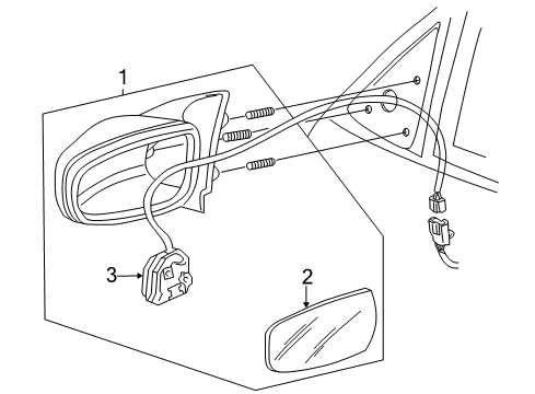 2004 Pontiac Grand Prix Mirrors, Electrical Diagram 2 - Thumbnail