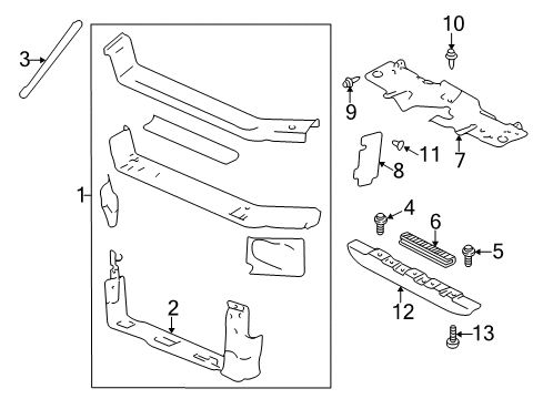 2000 Chevy Impala Radiator Support Diagram