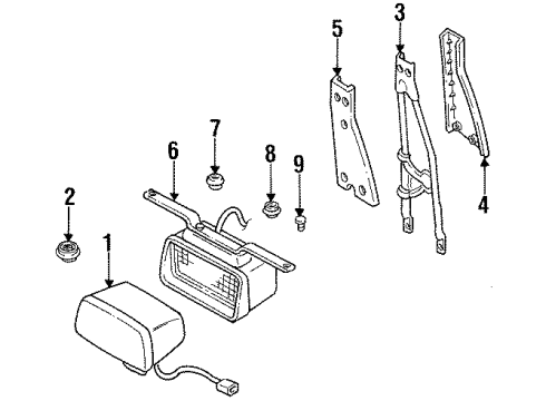 1998 Chevy Tracker Plug (On Esn) Diagram for 96057704