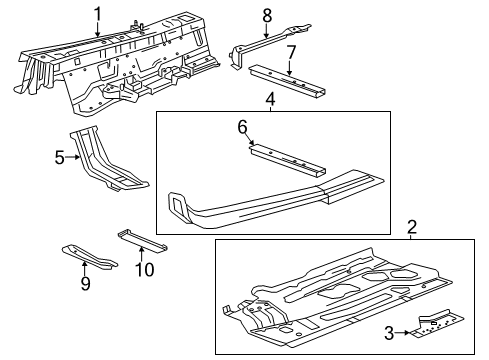 2020 Cadillac CT6 Floor Diagram