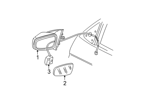 1997 Buick Regal Outside Mirrors Diagram