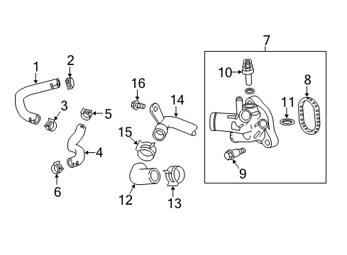 2019 Chevy Spark Hoses, Lines & Pipes Diagram