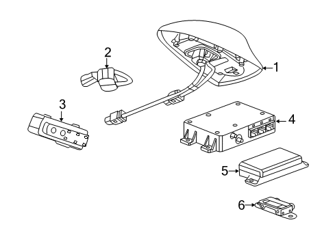 2020 Chevy Impala Communication System Components Diagram