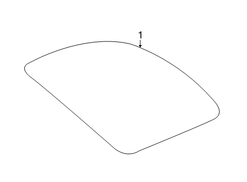 2009 Chevy Equinox Quarter Panel - Glass & Hardware Diagram