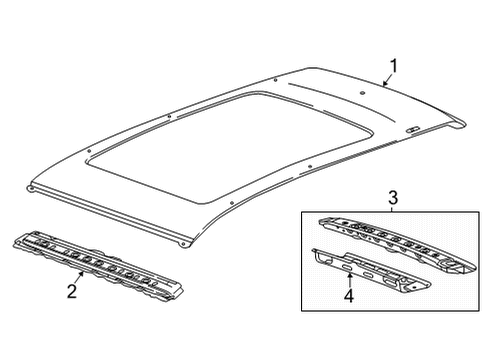 2023 Buick Envision Roof & Components Diagram 2 - Thumbnail