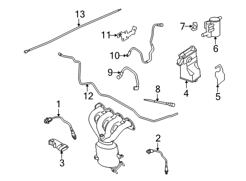 2008 Saturn Astra Solenoid,Evap Emission Canister Diagram for 13575701