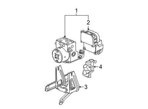 2002 Saturn Vue Hydraulic System, Brakes Diagram 2 - Thumbnail