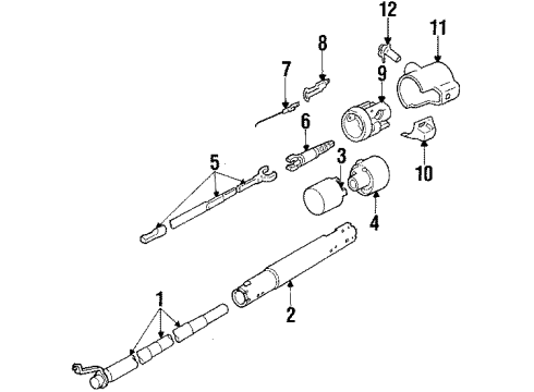 1985 Pontiac Grand Prix Ignition Lock, Electrical Diagram 2 - Thumbnail