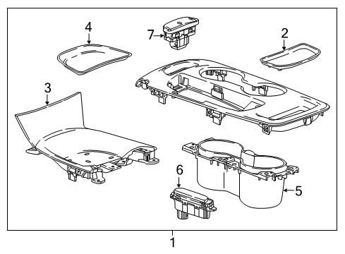 2024 Chevy Malibu Center Console Diagram 3 - Thumbnail