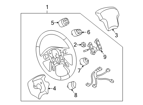 2007 Hummer H2 Driver Information Center Diagram