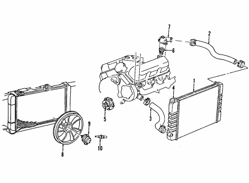 1992 Pontiac Trans Sport Blower Motor & Fan, Air Condition Diagram 2 - Thumbnail