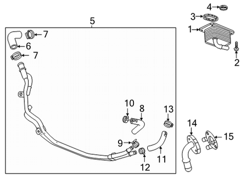 2023 Buick Encore GX Engine Oil Cooler Diagram