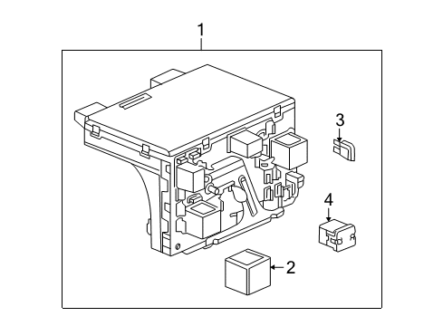 2003 Saturn Ion Body Control Module Assembly Diagram for 15797057