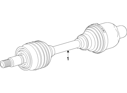 2021 GMC Terrain Front Axle, Drive Axles Diagram