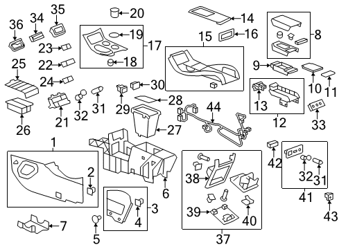 2008 Buick Enclave Switch Assembly, Accessory *Blue Lagoon Diagram for 22824078