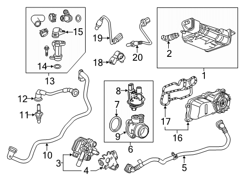 2021 Cadillac XT5 Emission Components Diagram 1 - Thumbnail