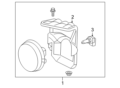 2005 GMC Sierra 1500 Fog Lamps Diagram 2 - Thumbnail