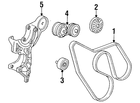 1993 Chevy C1500 Belts & Pulleys, Cooling Diagram 2 - Thumbnail