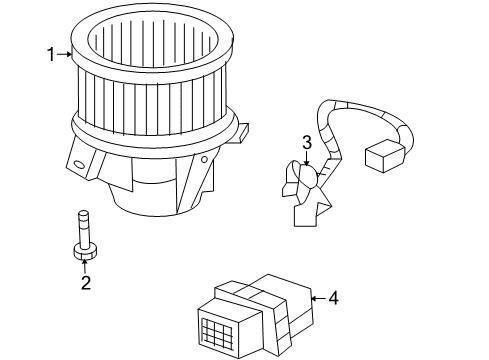 2017 Chevy Traverse Blower Motor & Fan, Air Condition Diagram