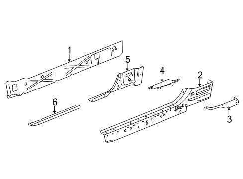 2014 Chevy Silverado 1500 Rocker Panel Diagram 3 - Thumbnail