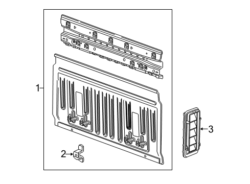 2020 Chevy Colorado Back Panel Diagram 2 - Thumbnail