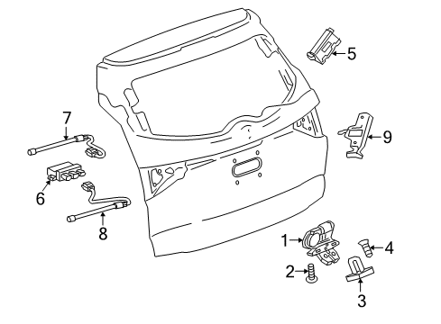 2023 Buick Enclave Lock & Hardware Diagram 2 - Thumbnail