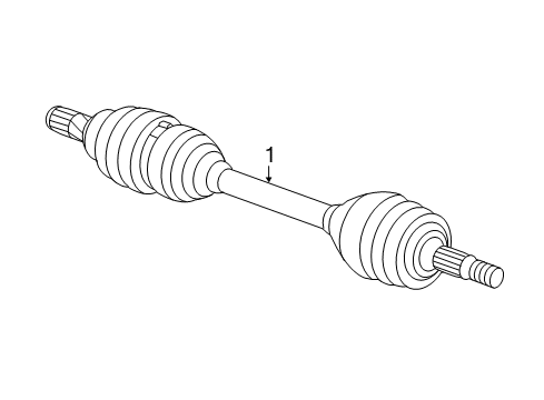 2018 Chevy Cruze Drive Axles - Front Diagram