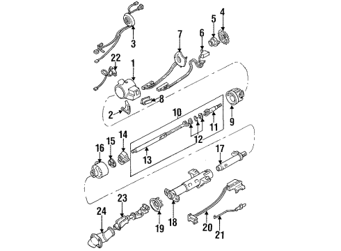 1995 Pontiac Grand Prix Steering Column, Lower Shaft Diagram for 26041197