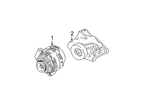 1998 Pontiac Sunfire Alternator Diagram 2 - Thumbnail