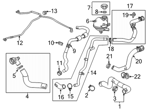 2020 Buick Encore GX Radiator & Components Diagram 4 - Thumbnail