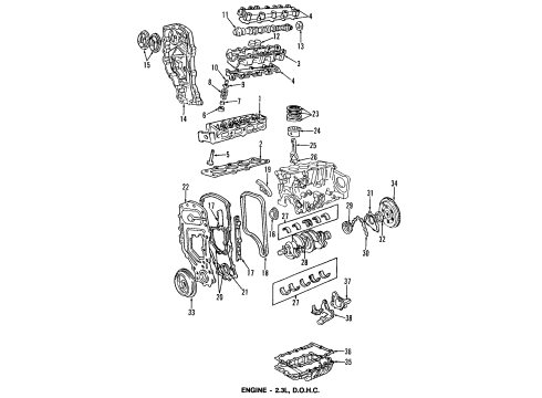 1995 Pontiac Sunfire Retainer, Valve Spring Diagram for 24574114