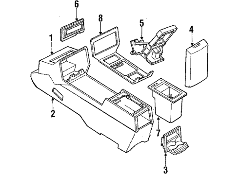 1987 Oldsmobile 98 Control,Trans Shift Diagram for 1641616